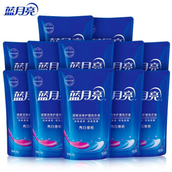 蓝月亮 亮白增艳洗衣液薰衣草香型500g*12袋 补充装整箱装
