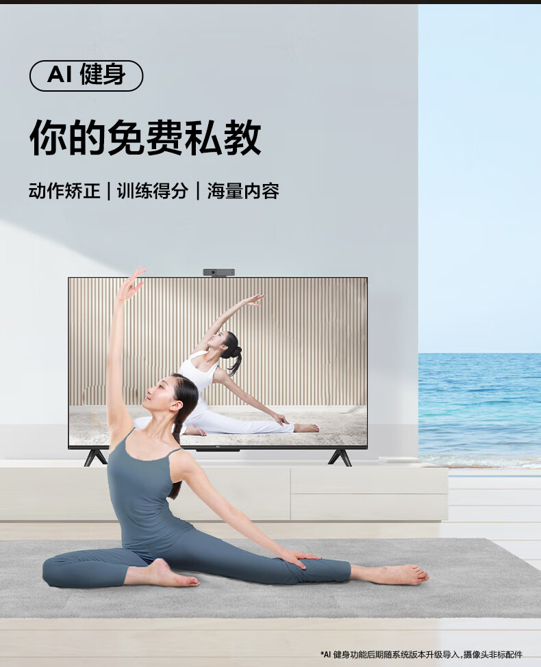 TCL 电视43英寸4K超高清电视2+16GB双频WIFI远场语音支持方言家用商用电视机 43G60E