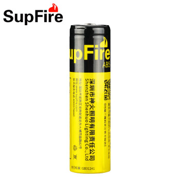 Superfire神火AB518650强光手电筒专用3350毫安充电锂电池