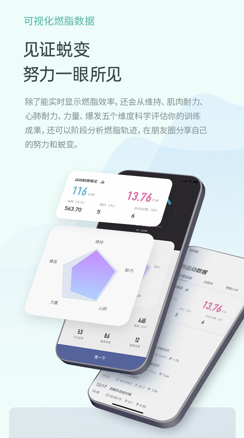 麦瑞克（MERACH） 智能椭圆机家用太空漫步仪踏步椭圆仪室内健身器材MR-E07蜗牛T15S 珍珠白/8档磁控