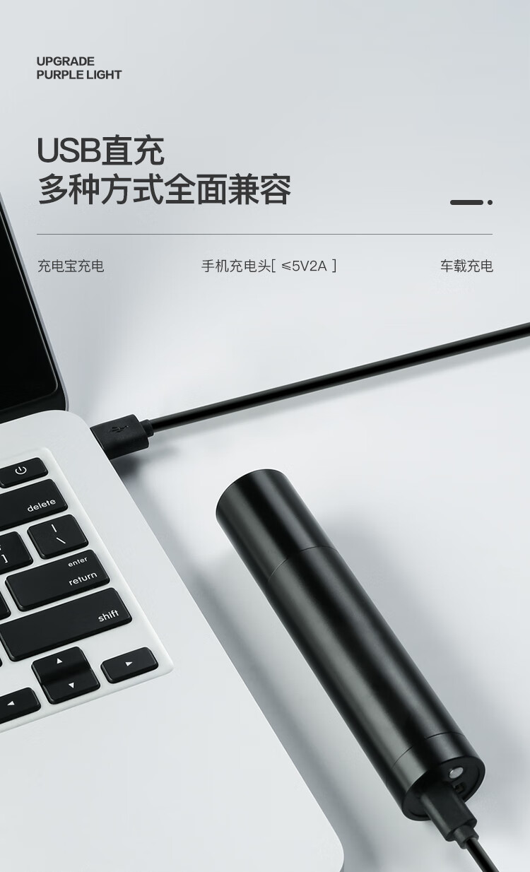 神火（SupFire）伍德氏灯猫藓灯荧光剂检测笔 365nm紫光灯面膜验钞 霉菌检测S11-H
