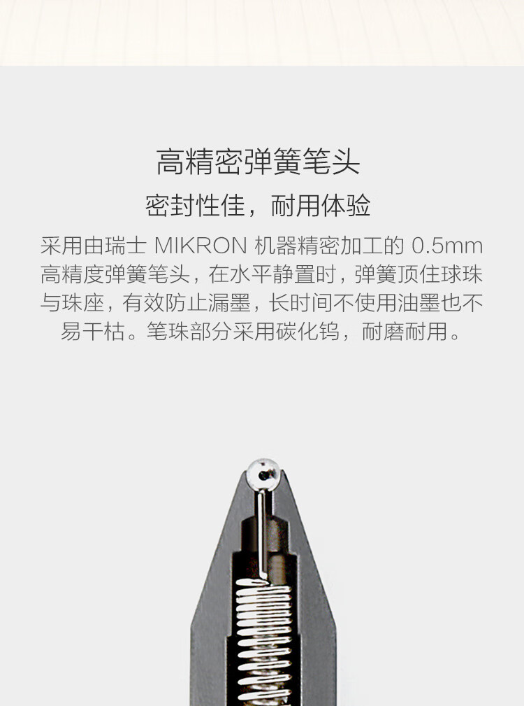 小米中性笔 10支装 0.5mm 商务办公学生中性笔会议笔