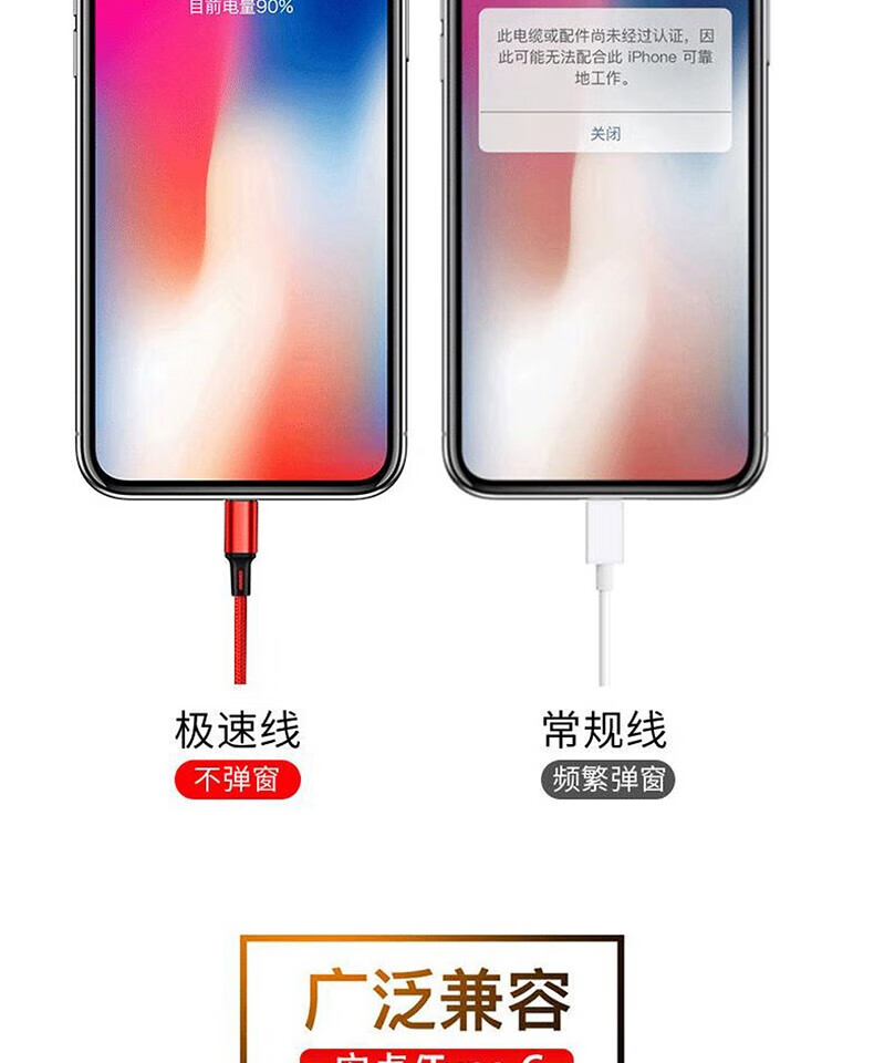 颐电 充电一拖三快充线 充电套装 充电线+车充 三合一充电线 AD-2652