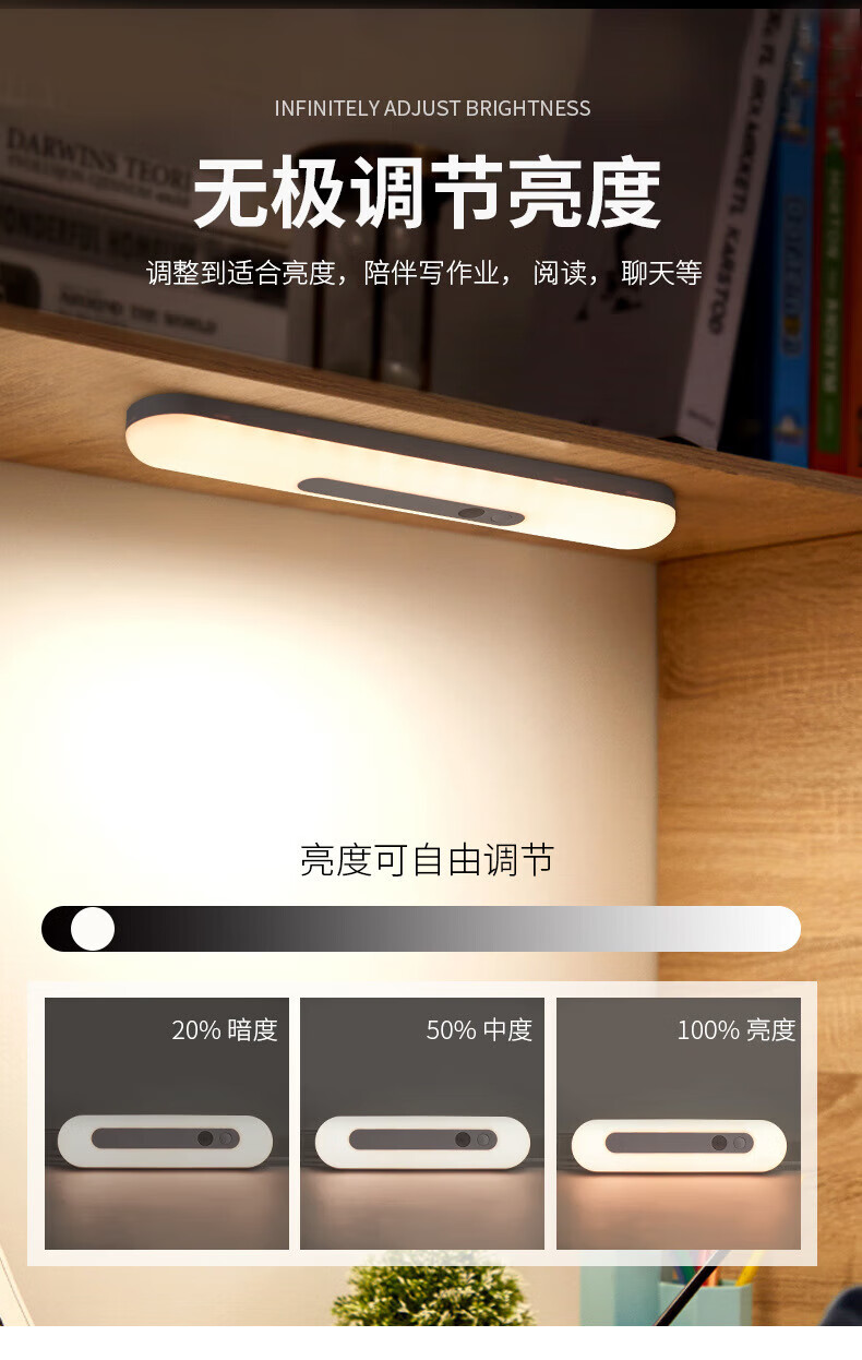 神火（SupFire）智能感应线条灯 30CM 楼梯走廊阳台感应灯XYD04 30cm