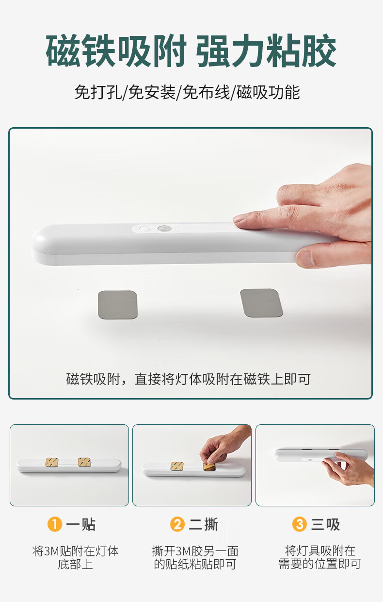神火（SupFire）智能感应线条灯 30CM 楼梯走廊阳台感应灯XYD04 30cm
