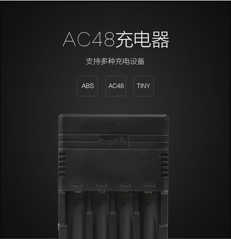 神火（SupFire） 强光手电筒镍氢电池智能充电器AC48充5号充电电池