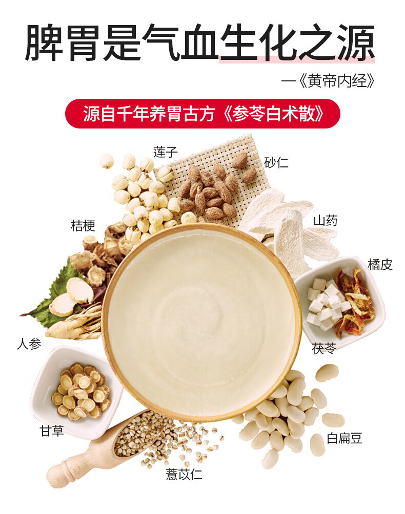 江中猴菇养胃米稀礼盒 中老年人营养品 早餐流食 15天装原味米稀450g