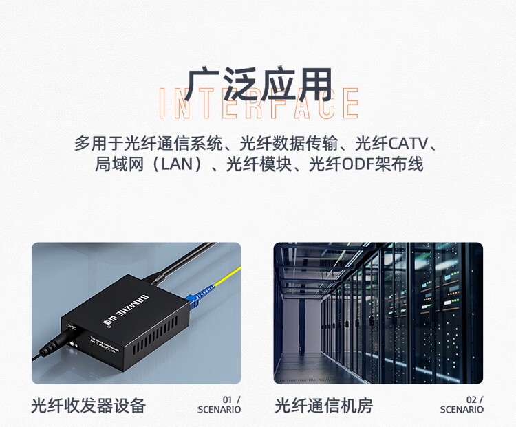 山泽(SAMZHE) 电信级万兆光纤跳线 LC-LC多模双芯OM3-300 低烟无卤入户光纤线 收发器尾纤20米G3-LCLC20