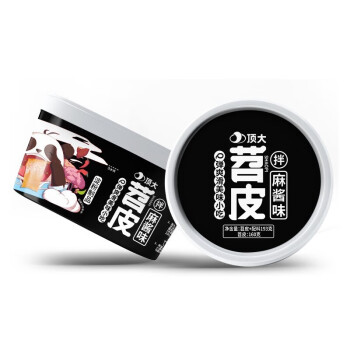 顶大 苕皮拌麻酱味免煮速食193g*12桶整箱
