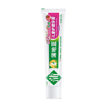 蒲地蓝儿童牙膏草莓味 换牙期护理 小学生恒牙期防龋防蛀 6-12岁60g