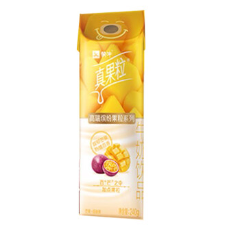 蒙牛营养早餐 真果粒高端缤纷牛奶 芒果百香果味240ml*10