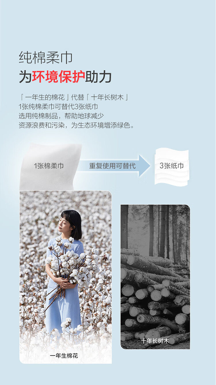 洁丽雅 毛巾MRJ426全棉一次性洗脸巾60抽