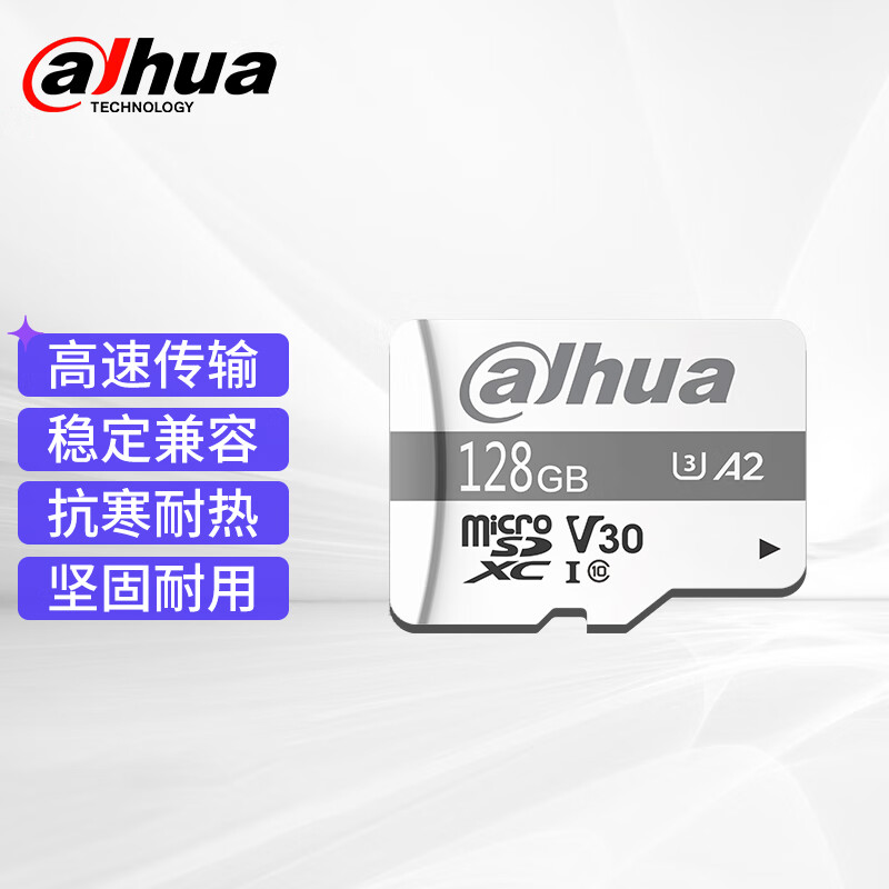 dahua大华 128GB内存卡 摄像头存储卡 视频监控专用卡 手机行车记录仪内存卡 相机TF存储卡DH-TF-P100/128GB