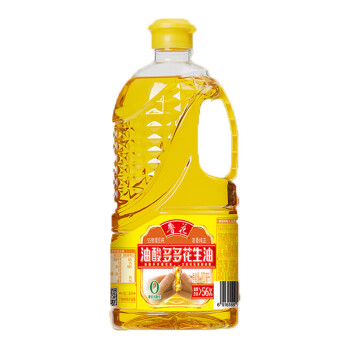 鲁花食用油 家庭炒菜烹饪油 油酸多多花生油900ml
