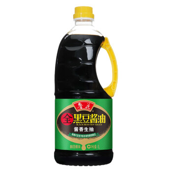 鲁花厨房调味品 全黑豆酱香生抽酱油1L*2