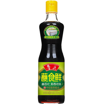鲁花压榨原汁特级生抽 零添加 蘸食鲜特级酱香酱油500ml*4