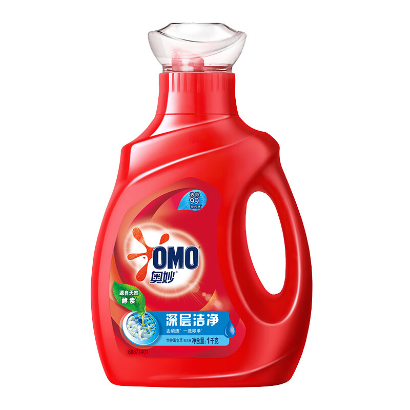 奥妙浓缩天然酵素 薰衣草持久留香 深层洁净洗衣液1kg