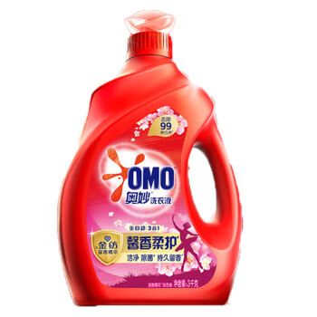 奥妙全自动樱花洗衣液 持久留香护衣 含金纺浓缩天然酵素3kg