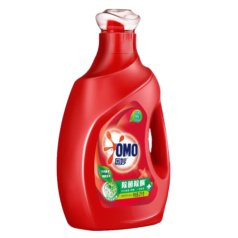 奥妙洗衣液家庭装 奥妙除菌除螨洗衣液2kg