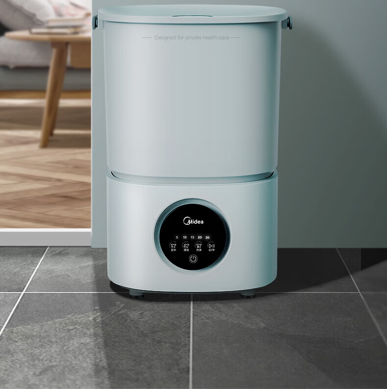 美的（Midea）分桶洗衣机 便携式洗内衣裤 迷你洗衣机 MFB15-31G 半自动家用 童婴换桶洗衣机