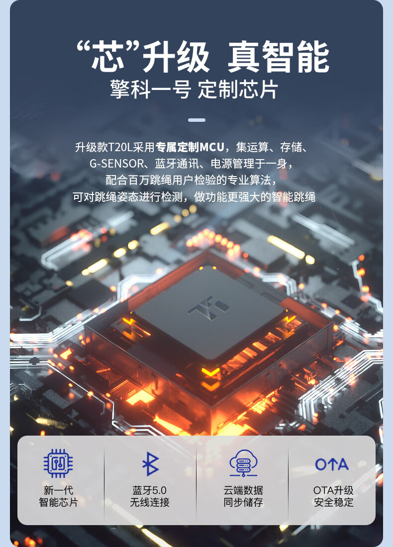 75派 跳绳智能计数成人健身器材运动体育用品儿童跳绳蓝牙APP T20L 大礼包