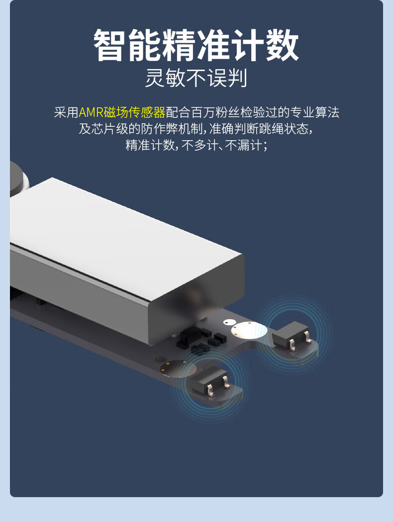 75派 跳绳智能计数成人健身器材运动体育用品儿童跳绳蓝牙APP T20L 标配版