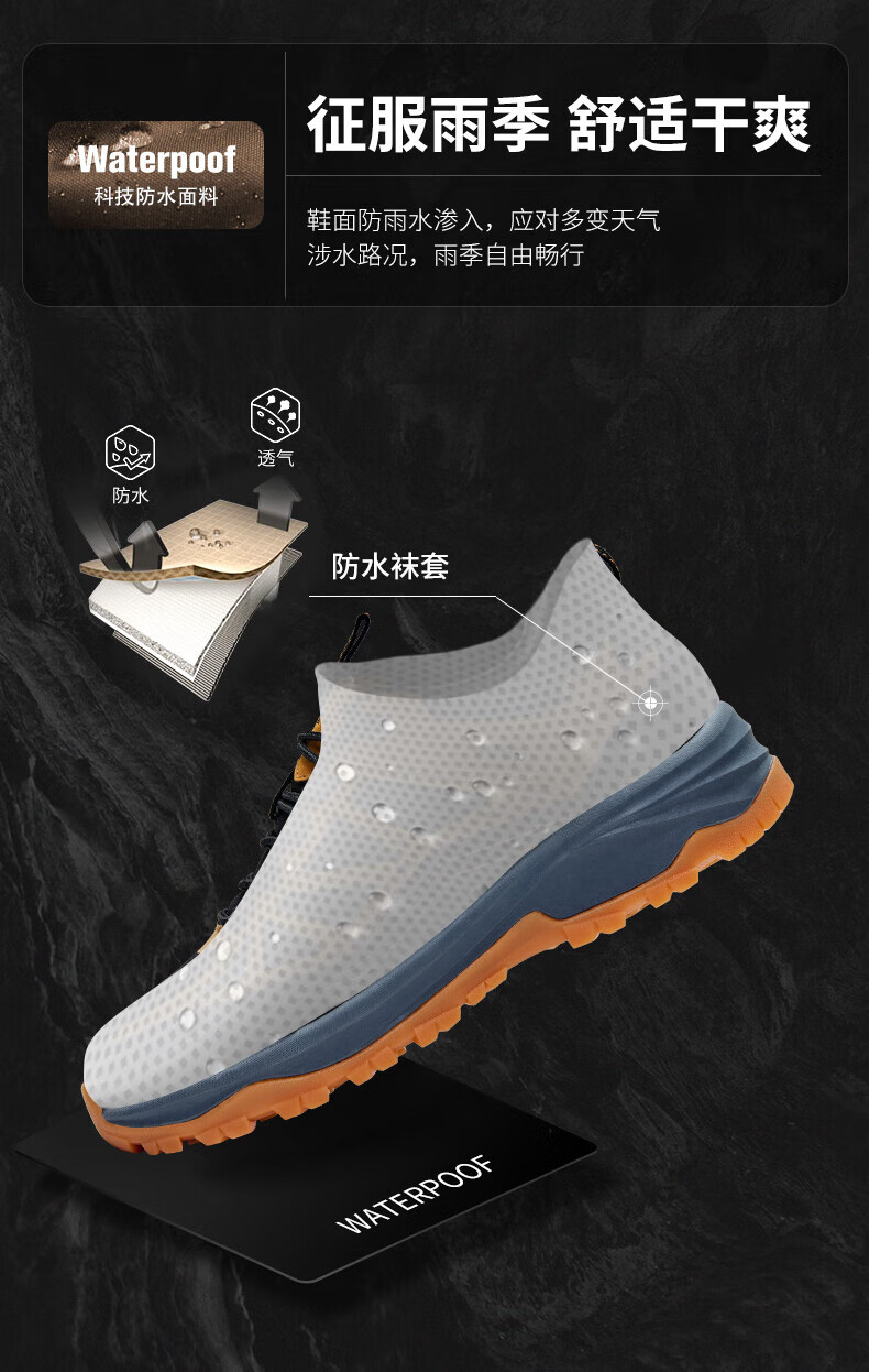 Jeep 吉普 登山鞋男 防水运动男鞋户外防寒保暖徒步鞋 2608 军绿 41码