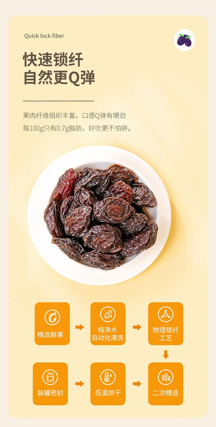 西域美农 西梅干150g*3罐 网红零食办公室休闲小零食