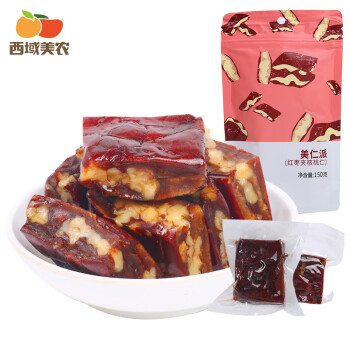 西域美农 枣仁夹心派150g*3袋 休闲小零食开袋即食