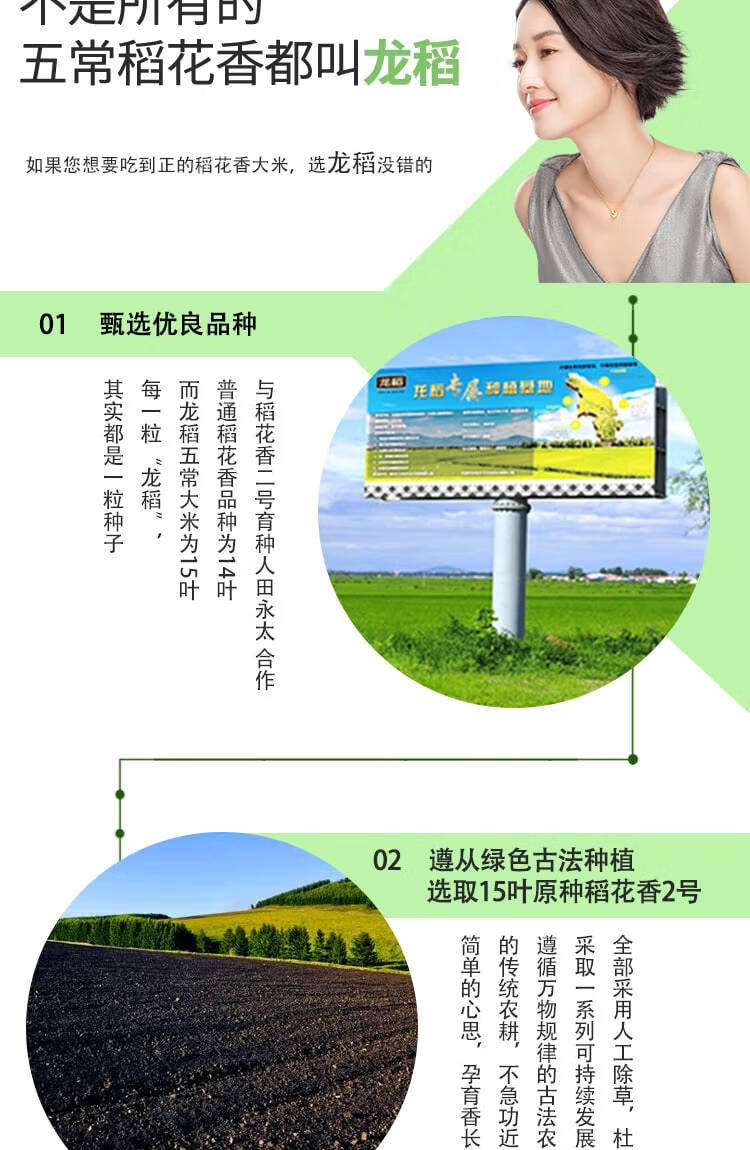 龙稻（LONGDAO） 龙腾一品礼盒（甄选原种稻花香）5kg东北长粒香粳米真空大米10斤