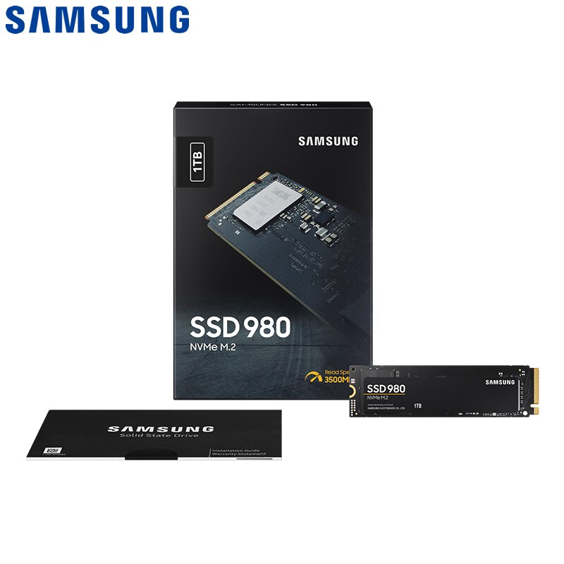三星（SAMSUNG） 1TB SSD固态硬盘 M.2接口(NVMe协议) 980（MZ-V8V1T0BW）