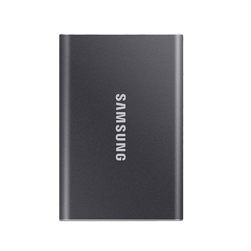 三星（SAMSUNG） 2TB Type-c USB 3.2 移动固态硬盘（PSSD） T7 灰色 NVMe传输速度1050MB/s 超薄时尚