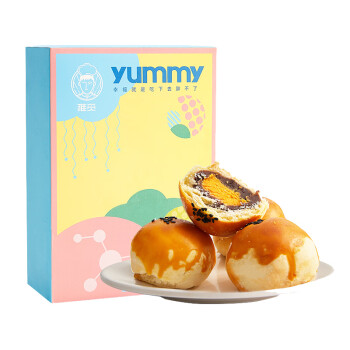雅觅营养早点 零食小吃点心 原味红豆蛋黄酥360g