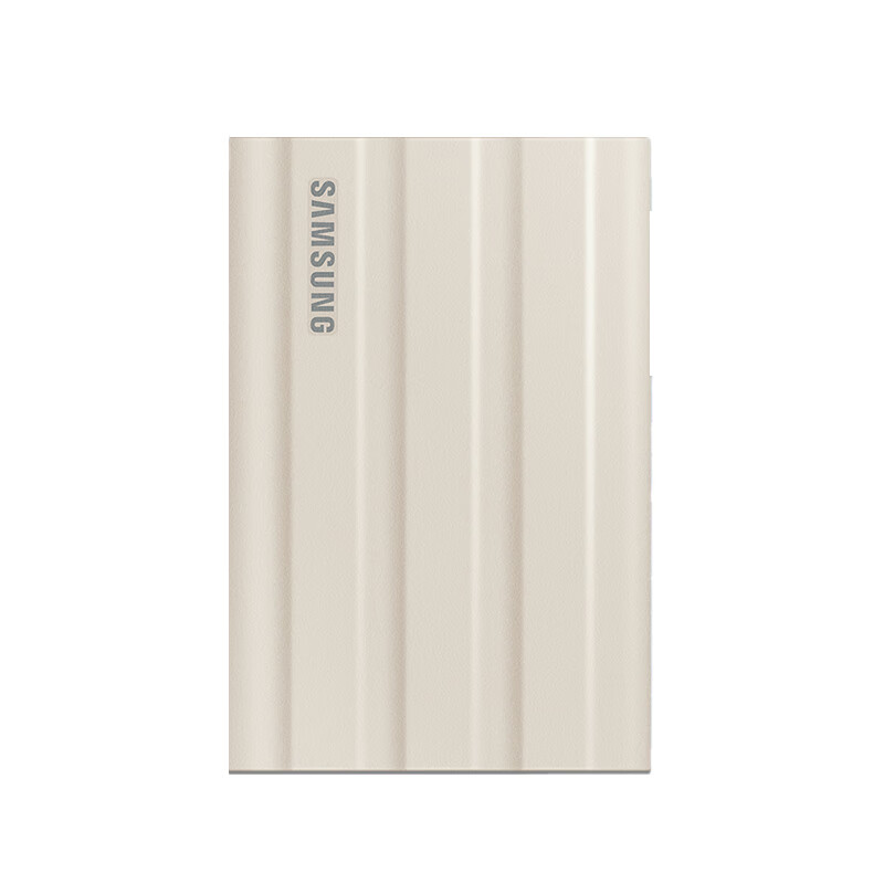 三星（SAMSUNG） 1TB Type-c USB 3.2 移动固态硬盘（PSSD）T7 Shield 月幕白 NVMe传输速度1050MB/s