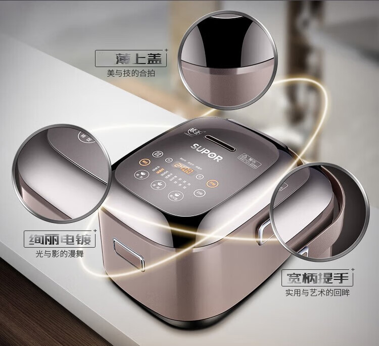 苏泊尔（SUPOR）电饭煲迷你2L 球釜IH电磁加热 智能电饭锅 CFXB20HC22-80