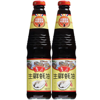 鲁花调味品 零添加 炒菜家用 DS生鲜蚝油518g*2
