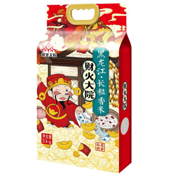 柴火大院财火大院 黑龙江长粒香米 东北香米5kg