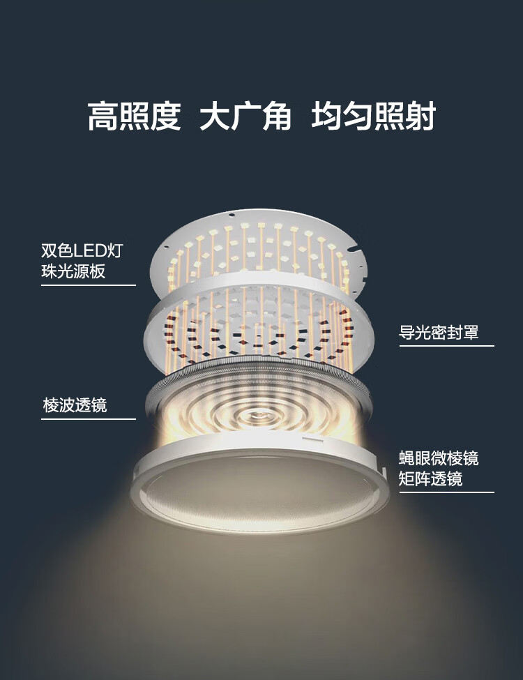 华为 欧普智能读写台灯Pro 皓月银 国AA级防蓝光学生儿童学习读写LED智能开关远程控制
