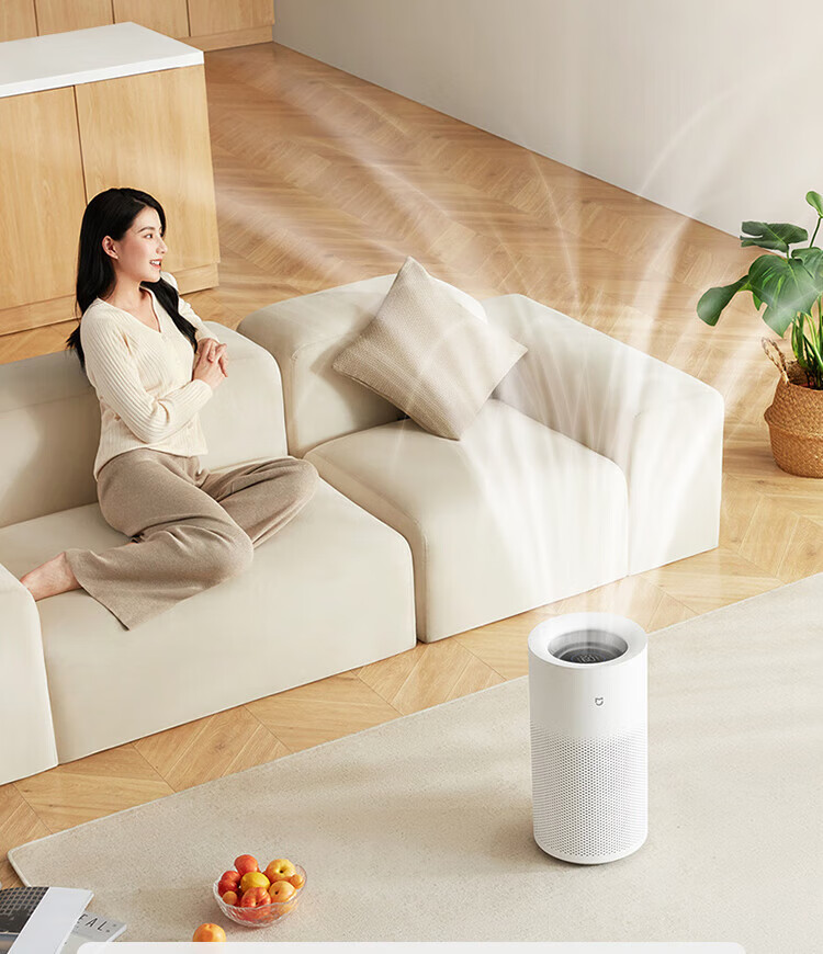 小米无雾加湿器2 卧室家用办公室/600ml/h大雾量大容量大面积/纯净式蒸发轻音上加水智能互联