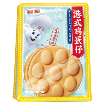 宾堡 营养早晨食品办公室休闲零食下午茶 港式鸡蛋仔100g*6