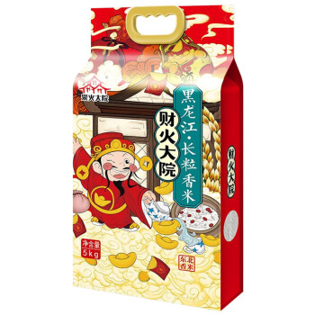 柴火大院 财火大院 黑龙江长粒香米 东北香米5kg