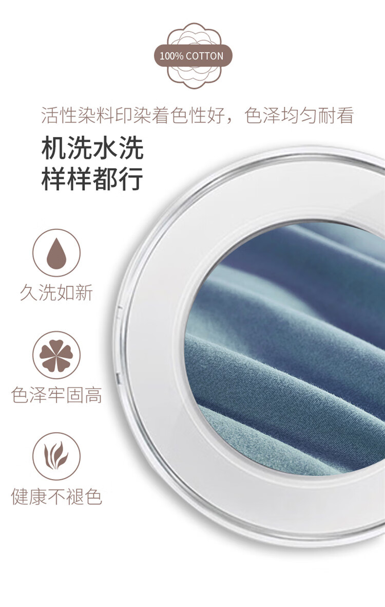悠梦嘉居 全棉加厚磨毛四件套蓝颜知己