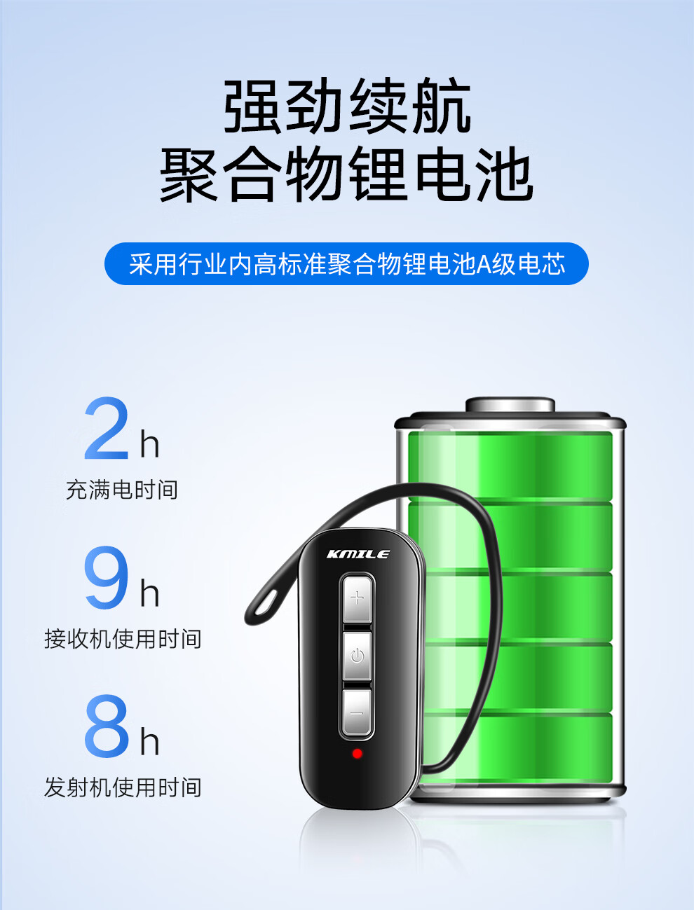 开米乐（KAIMILE） 一对多无线导游讲解器政企接待蓝牙耳麦耳机室外团队教学工厂参观KML-K3 KML-K3HT发射机