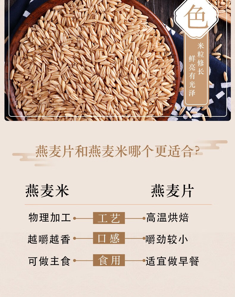 柴火大院  张家口燕麦1kg