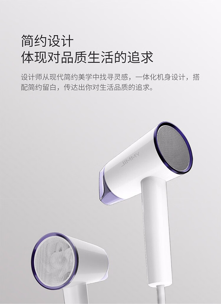 莱克（LEXY）电吹风 家用大功率负离子电吹机 发廊专业吹风筒 大风量护发 白色F1