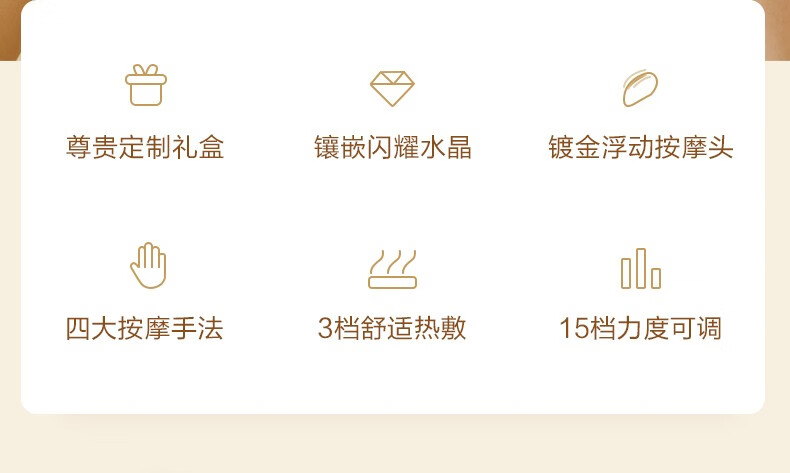 SKG颈椎按摩仪 3档恒温 多档模式 深度按摩小巧携带长效续航肩颈按摩器 K6-1(S)尊贵款
