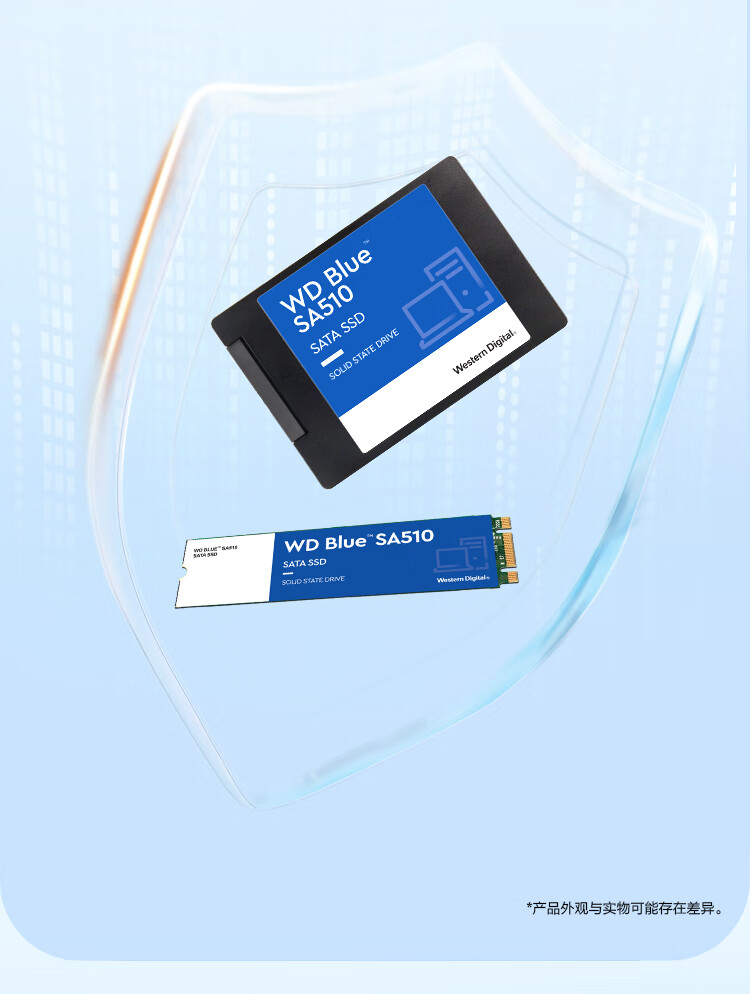 西部数据（WD）SA510蓝盘系列WDS100T3B0A固态硬盘1T/SATA3.0