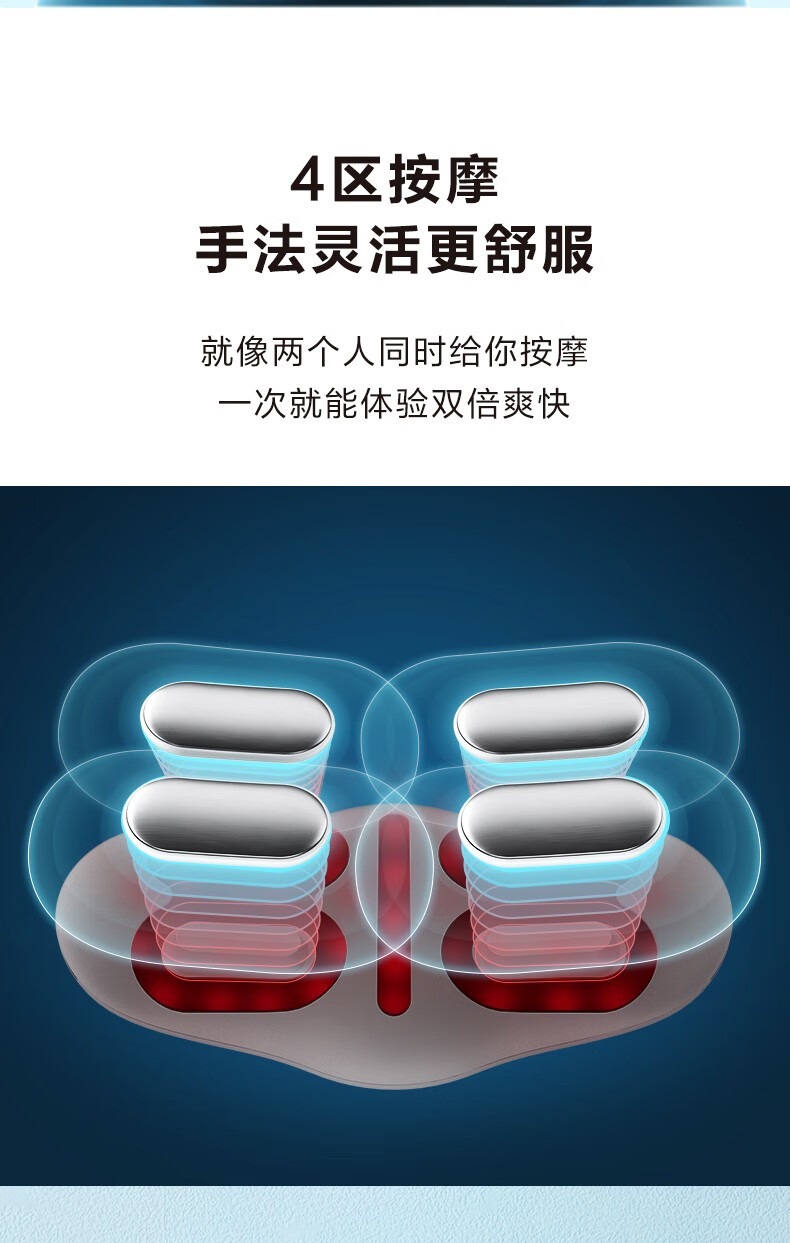SKG腰部按摩仪 腰椎按摩仪 红光恒温热敷 轻巧便携 隐形按摩腰带 BW3