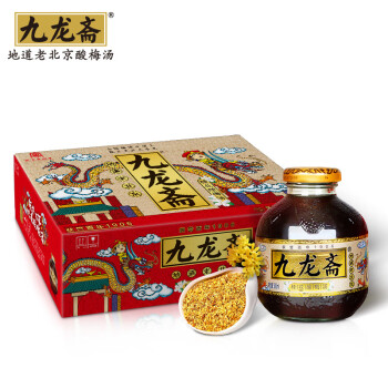 九龙斋（jiulongzhai）老北京 桂花酸梅汤 箱装 300ml*12瓶 
