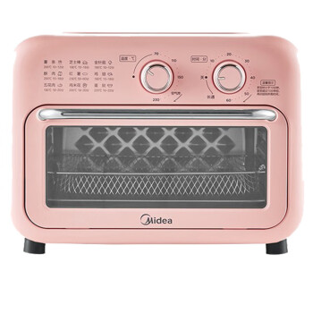Midea（美的）家用多功能 12L空气炸烤箱 360°循环热风 PT12X3 智能健康低脂烘烤炸